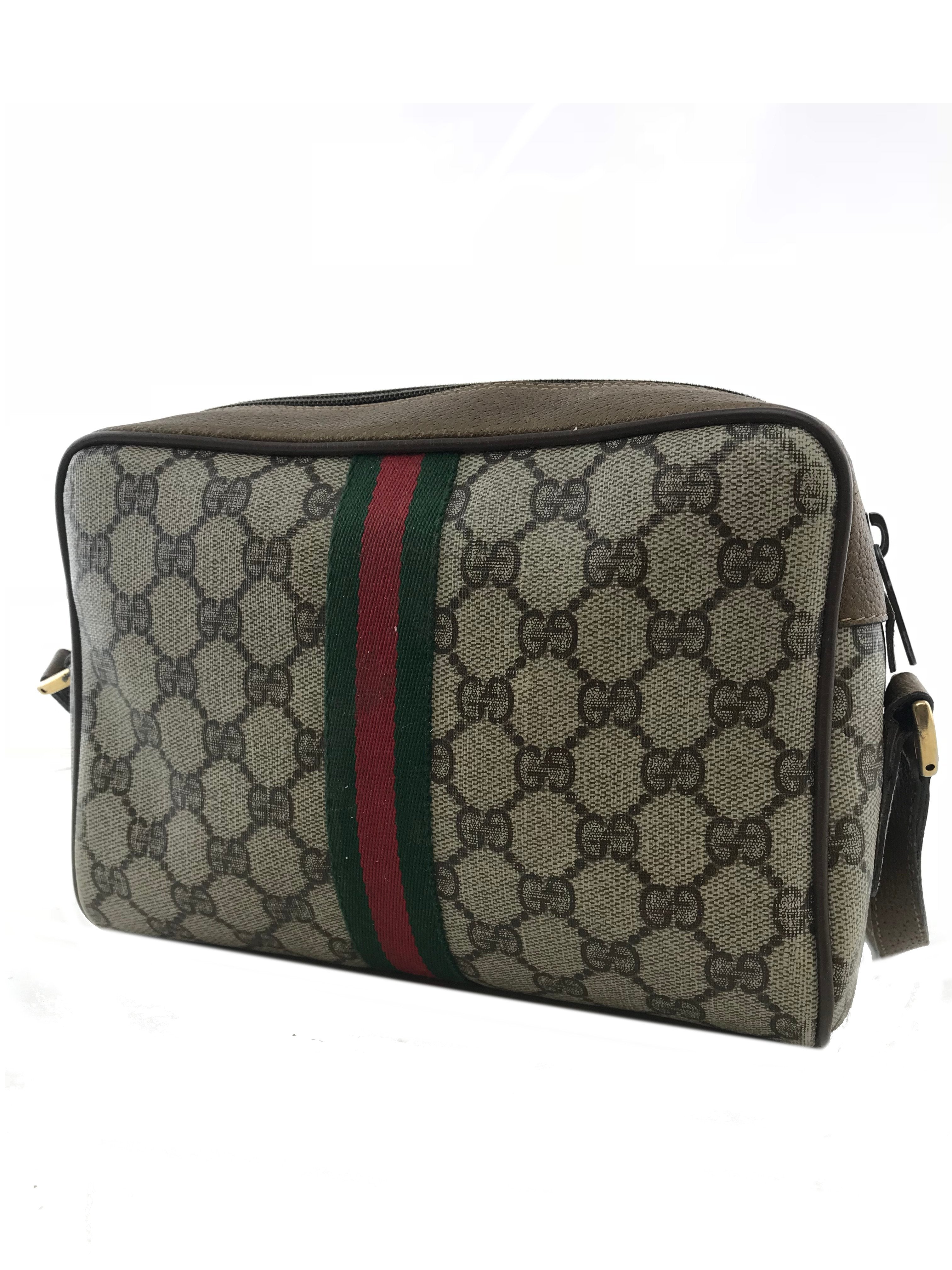 Gucci Monogram Web Camera Crossbody Bag for Women - Stylish Designer Shoulder Purse with Adjustable Strap, Perfect for Travel, Shopping & Everyday Use