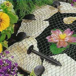Pond Cover Net - Heavy Duty Predator Protection Mesh 3x4m with 6 Ground Pegs - Ideal for Garden Ponds, Koi Fish Protection & Outdoor Water Features