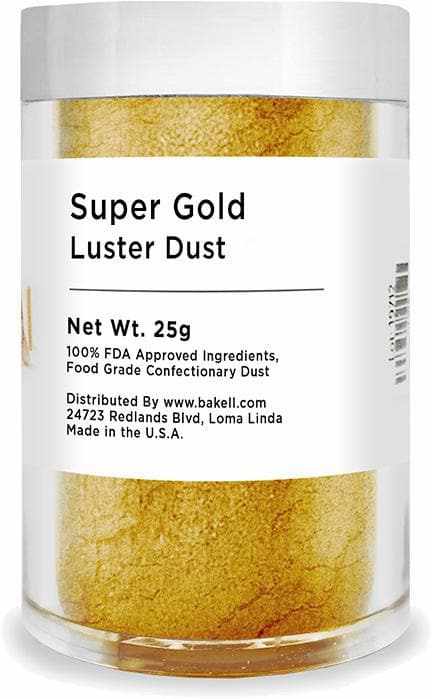 Christmas Collection Luster Dust Combo Pack A (8 PC SET) 25 Gram Jar - Edible Cake Decorating Dust for Holiday Baking, Cookies, Cupcakes & DIY Crafts