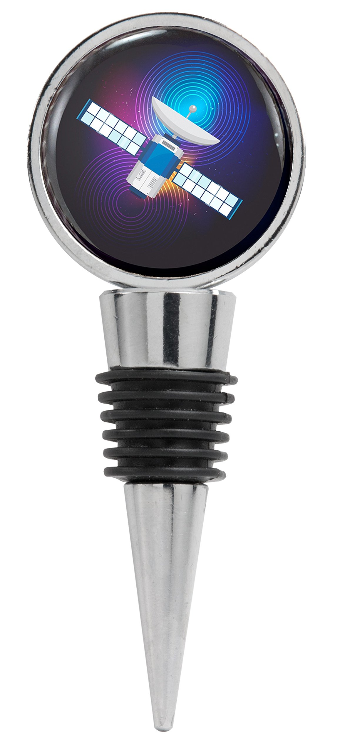 Space Satellite Signal Wine Stopper - Futuristic Design for Wine Preservation | Perfect for Home Bars, Gifts & Wine Enthusiasts