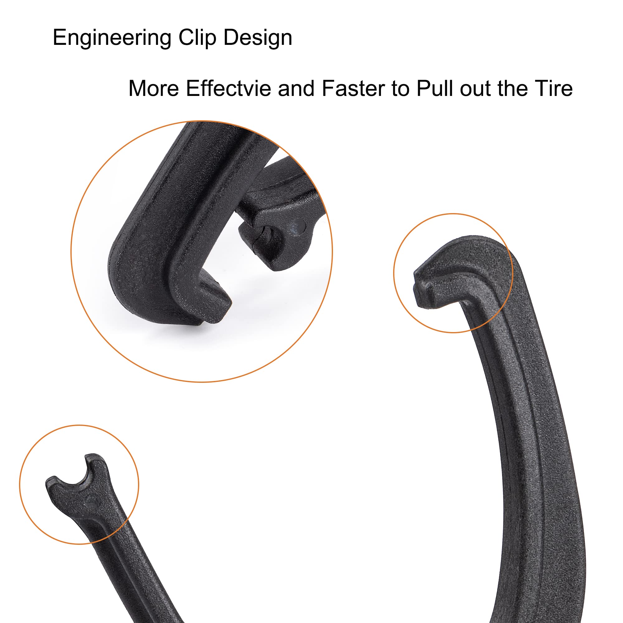 BIKE HAND Bike Tire Levers - 3 Pack Durable Bicycle Tire Removal Tools with Ergonomic Non-Slip Grip for Road & Mountain Bikes - Perfect for Flat Tire Repair and Bike Maintenance at Home or On the Go