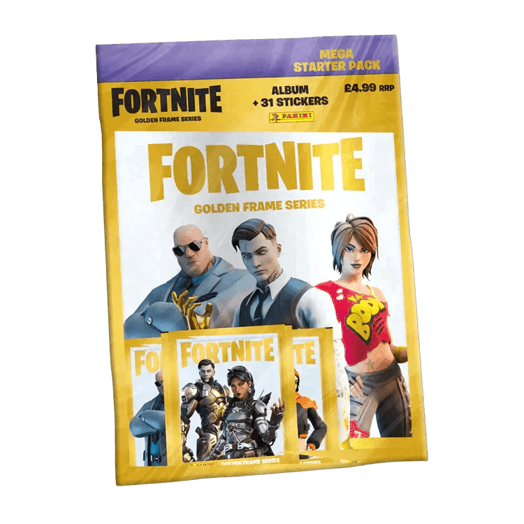 Fortnite Gold Frame Series Sticker Collection Starter Pack - 100+ Premium Decals for Gaming Laptops, Phones & Controllers | Perfect for Gamers & Collectors
