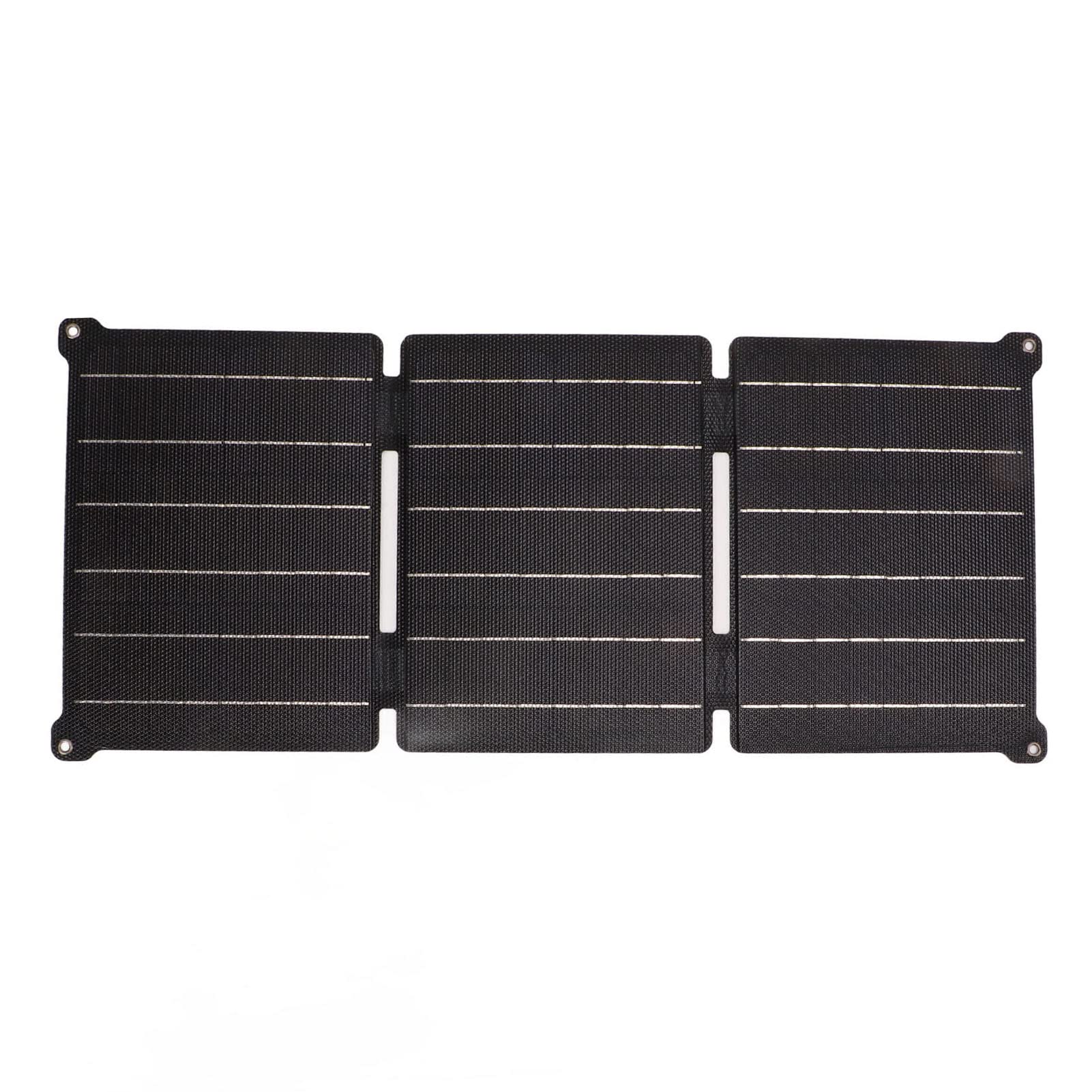 Foldable Solar Panel Charger with IPX6 Waterproof & High Efficiency - Portable Monocrystalline Solar Charging Pack for Camping, Hiking, Outdoor Adventures & Emergency Power Backup