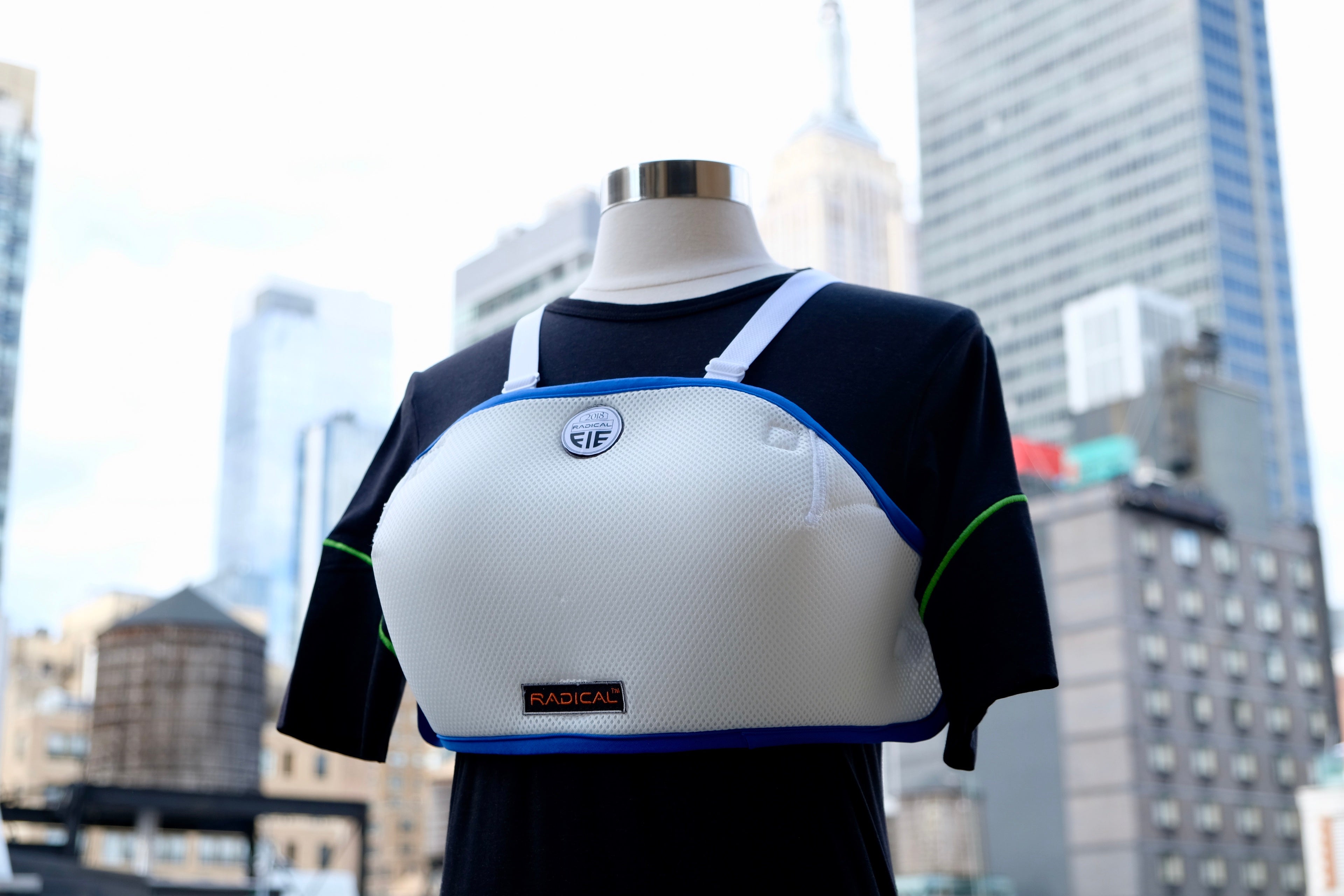 FIE Approved AEROLITE Soft Foil Shell Pad - Lightweight Fencing Chest Protector for Competition & Training - Perfect for Foil Fencers in Tournaments and Practice Sessions