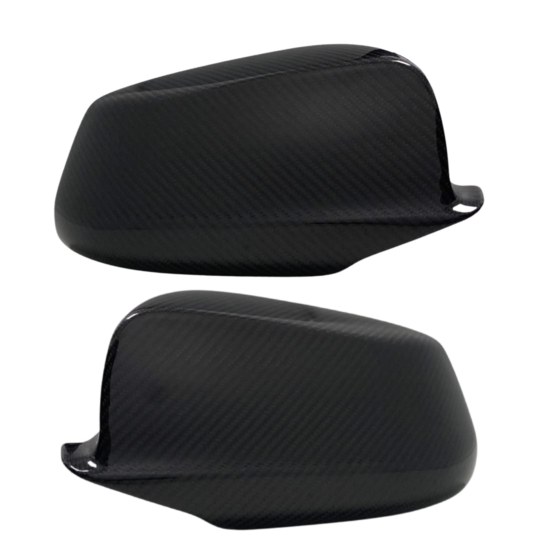 Carbon Fiber Side Mirror Cover Replacement for BMW 5 Series F10 F11 F07 - Lightweight & Durable Exterior Upgrade for Enhanced Style & Protection