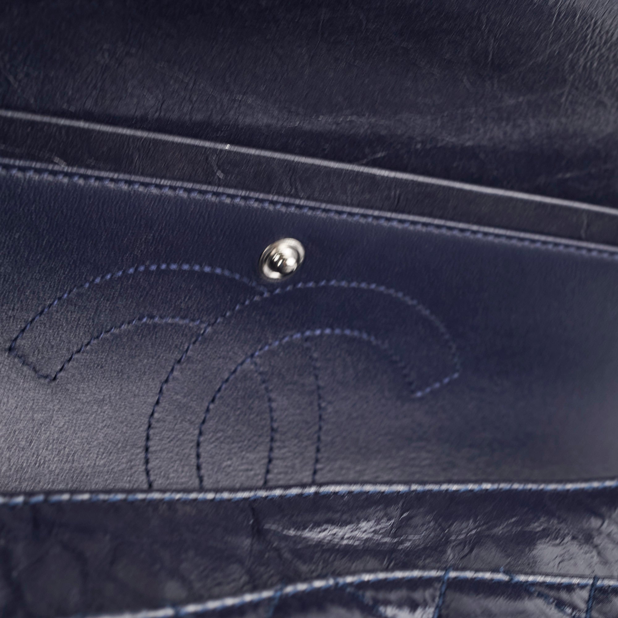 Chanel Reissue 226 Handbag - Shiny Navy Blue Calfskin Leather Crossbody Bag for Women | Perfect for Work, Evening Events & Luxury Fashion Accessories
