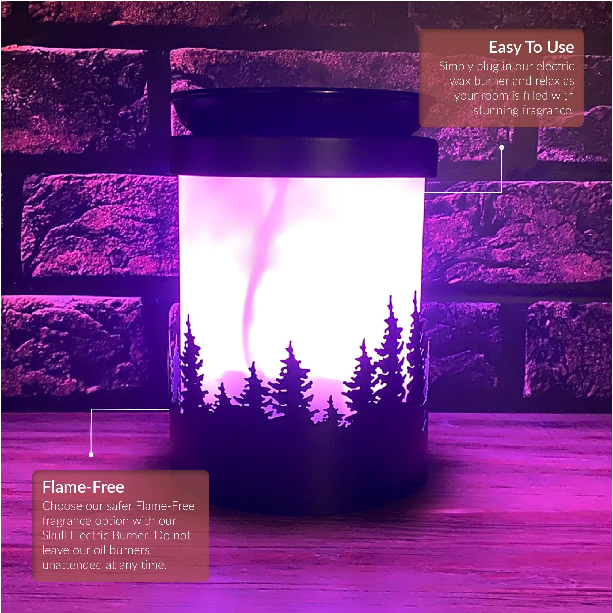 Aurora Northern Lights Electric Wax Melt Burner with LED Lights - Perfect for Aromatherapy, Home Decor, and Relaxation