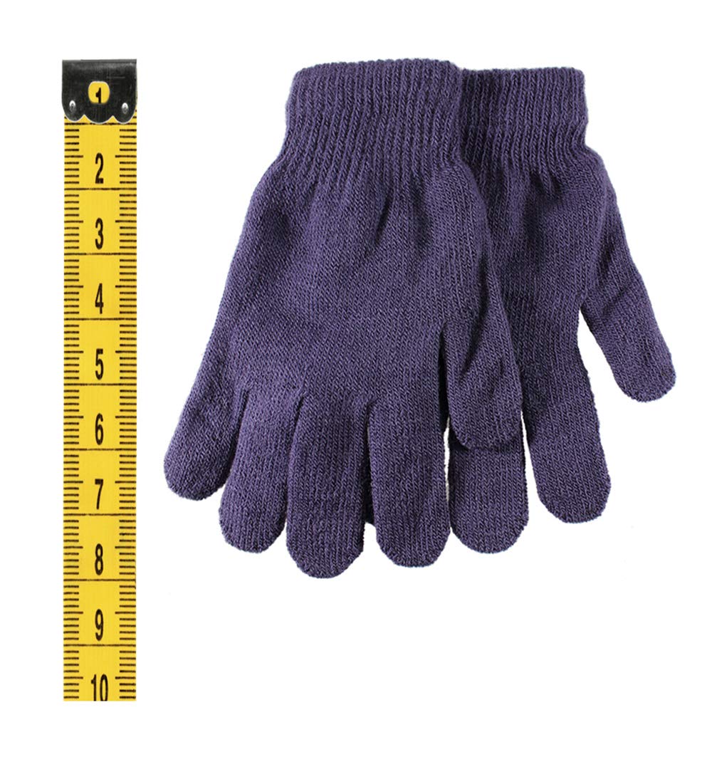 Warm Knitted Magic Gloves for Adults - Winter Thermal Gloves (12 Pairs Bulk Wholesale) - Perfect for Outdoor Activities, Skiing, Snowboarding & Daily Winter Use