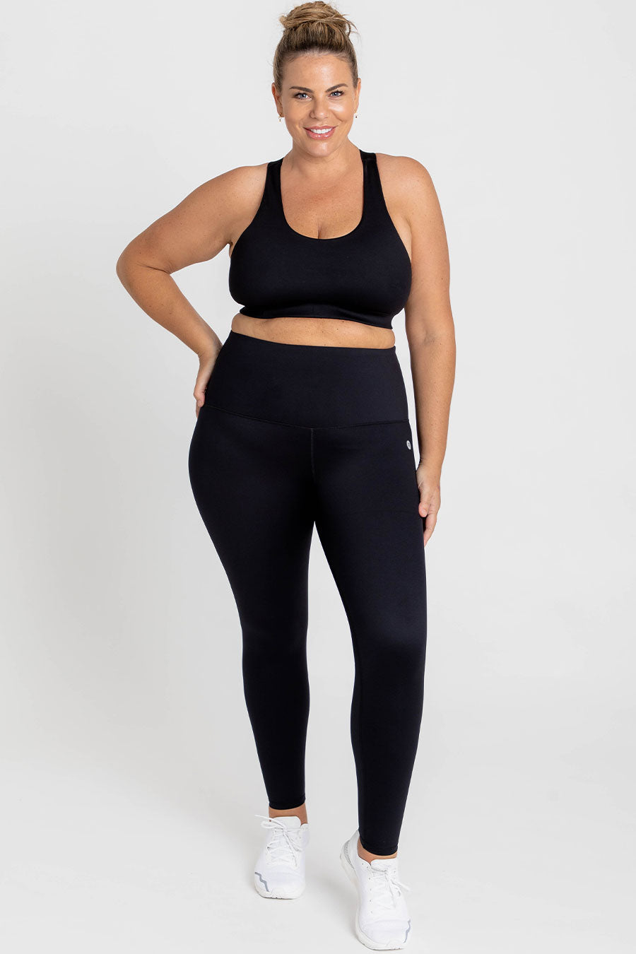 Essential High Waist Workout Leggings for Women - Black | Yoga, Running & Gym Activewear