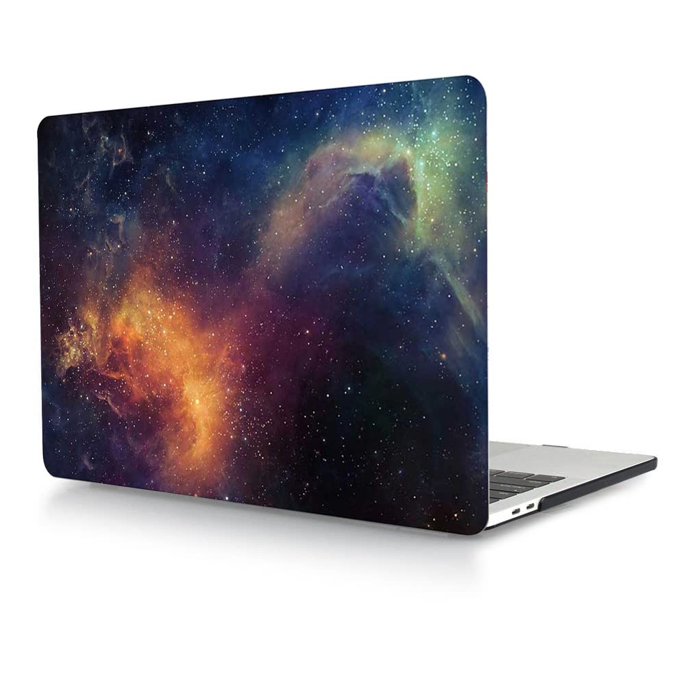 Starry Night Hard Plastic Protective Case for MacBook Pro 14 Inch (2021 Model A2442, M1 Pro/Max) - Slim Shell Cover with Touch ID Access | Perfect for Work, Travel & School