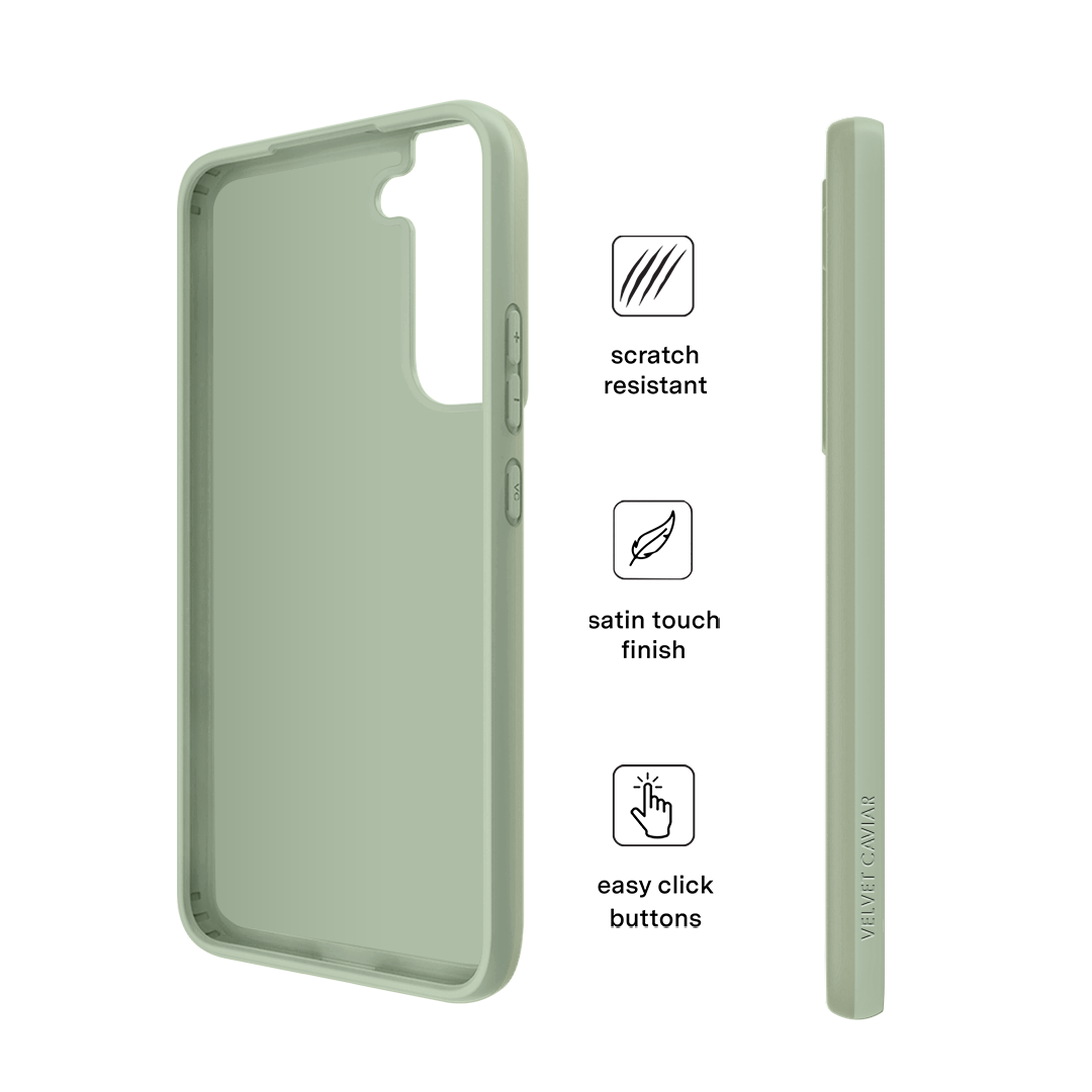 Samsung Galaxy Phone Case - Smoky Sage Green Protective Cover for Shockproof & Scratch Resistance | Perfect for Everyday Use, Travel & Outdoor Activities