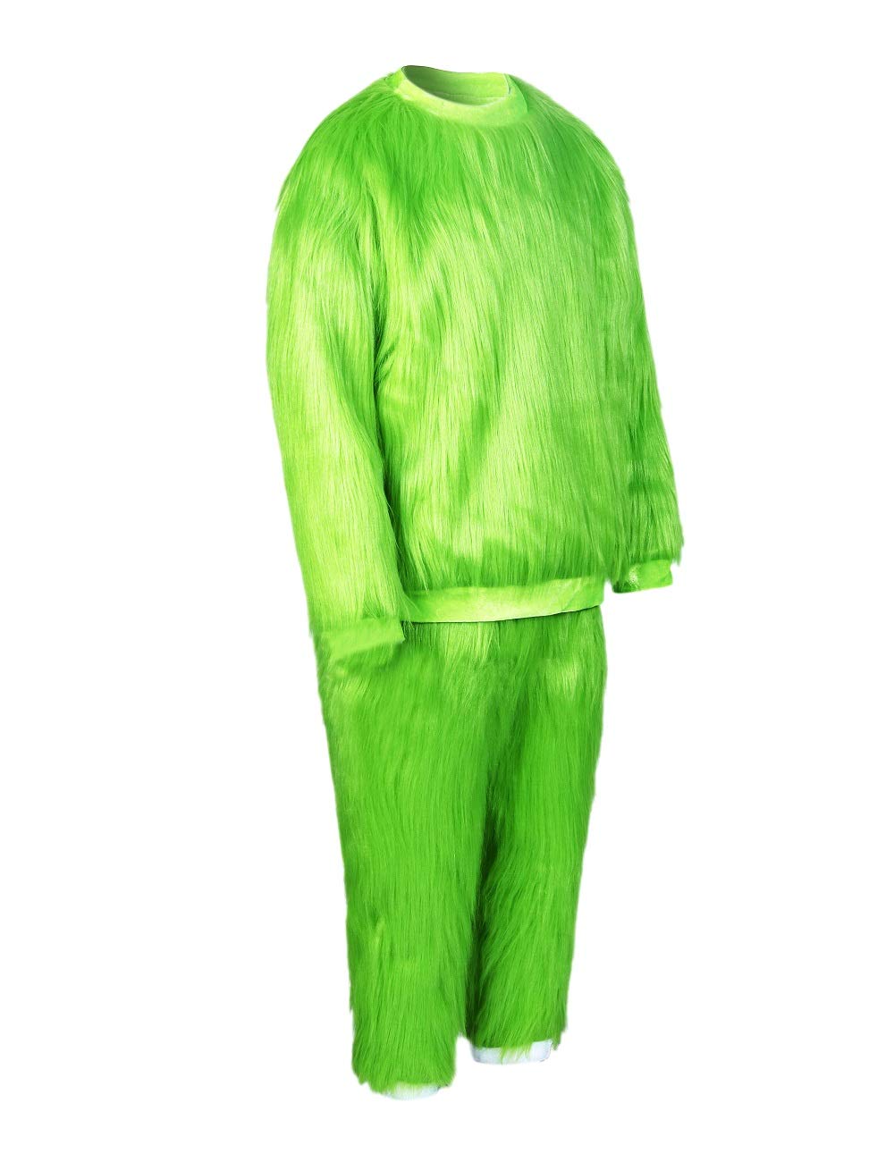 Warm Green Furry Gloves & Pants Set - Cozy Hoodie Halloween Cosplay Costume Accessories | Perfect for Christmas Gifts, Winter Parties & Themed Events