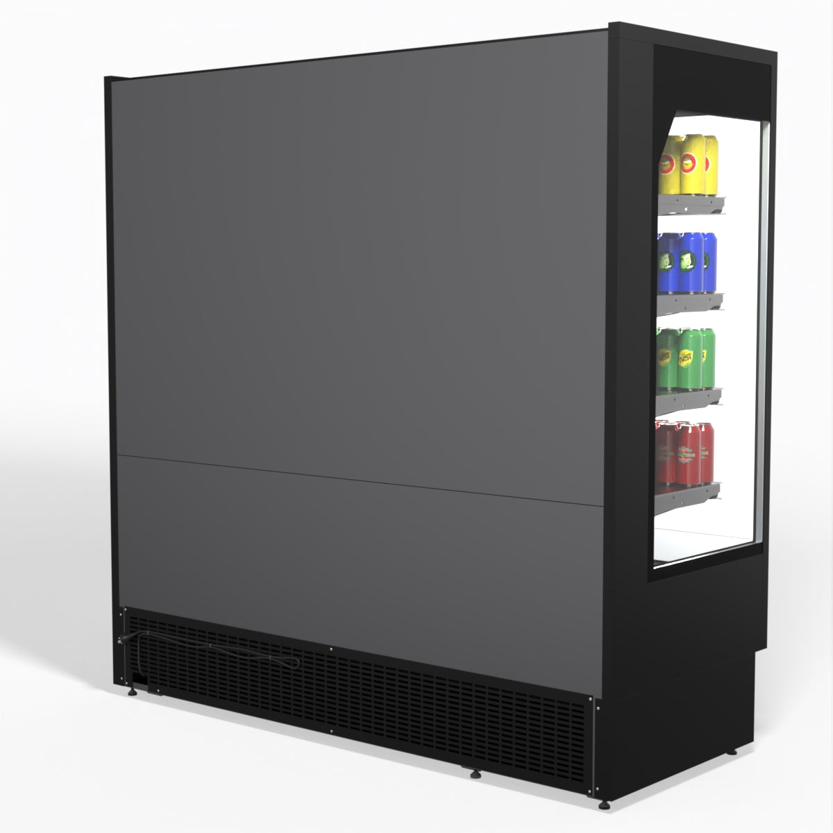 AG 1940mm Supermarket Open Multi Deck Showcase Refrigerator - Commercial Display Fridge for Grocery Stores, Convenience Shops & Supermarkets - Perfect for Chilled Food, Beverages & Dairy Products