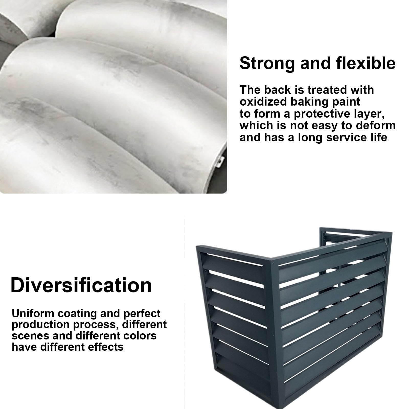 Durable Aluminum Air Conditioner & Heat Pump Cover for Outdoor Units - Weatherproof Mini Split AC Cover to Hide & Protect HVAC System - Indoor & Outdoor Use for Home, Office, and Commercial Spaces