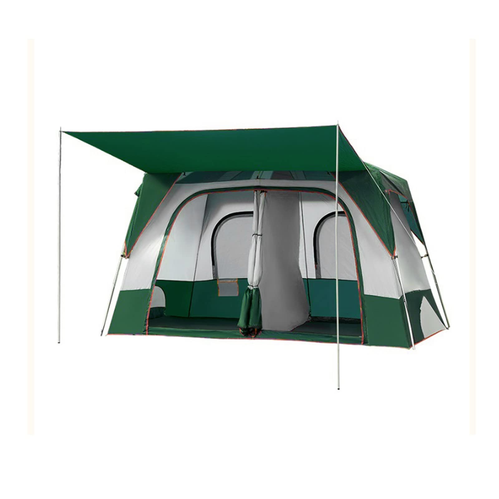 **Large Waterproof & Breathable 2-Bedroom Family Camping Tent for Outdoor Adventures - Perfect for Camping, Hiking, and Travel**
