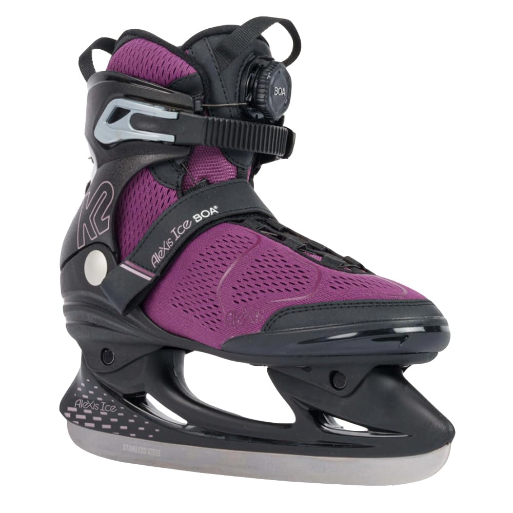 K2 Alexis Ice Boa Women's Ice Skates - Comfortable Figure Skates for Beginners & Recreational Skating - Perfect for Ice Rinks, Outdoor Skating & Winter Sports