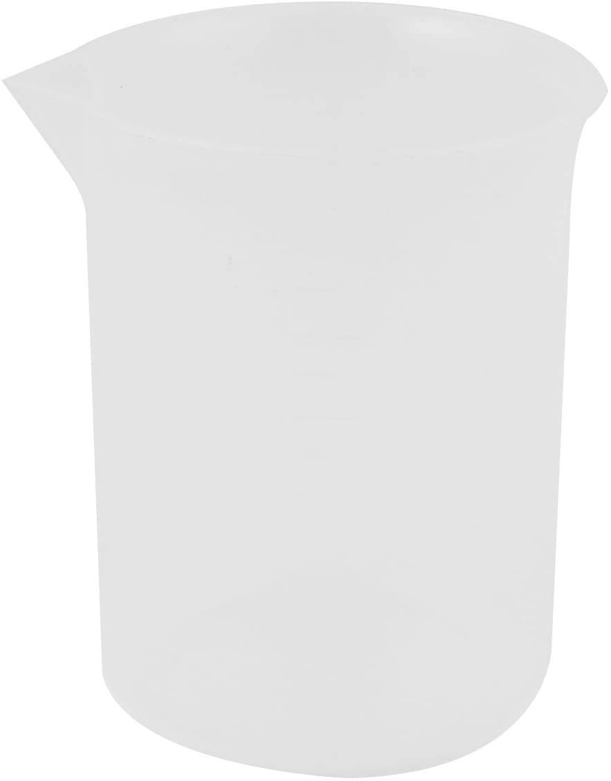 Bettomshin 4Pcs 150mL Plastic Graduated Beakers - Transparent PP Lab Beakers & Mixing Cups for Measuring Liquids, Resin, Chemicals | Ideal for Science Labs, School Experiments, Kitchen & DIY Projects