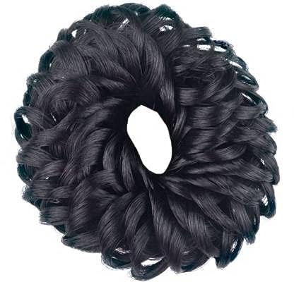 Raddhi Enterprises Black Juda Hair Band - Hair Bun Maker & Accessories for Women - Perfect for Workouts, Yoga, and Everyday Styling