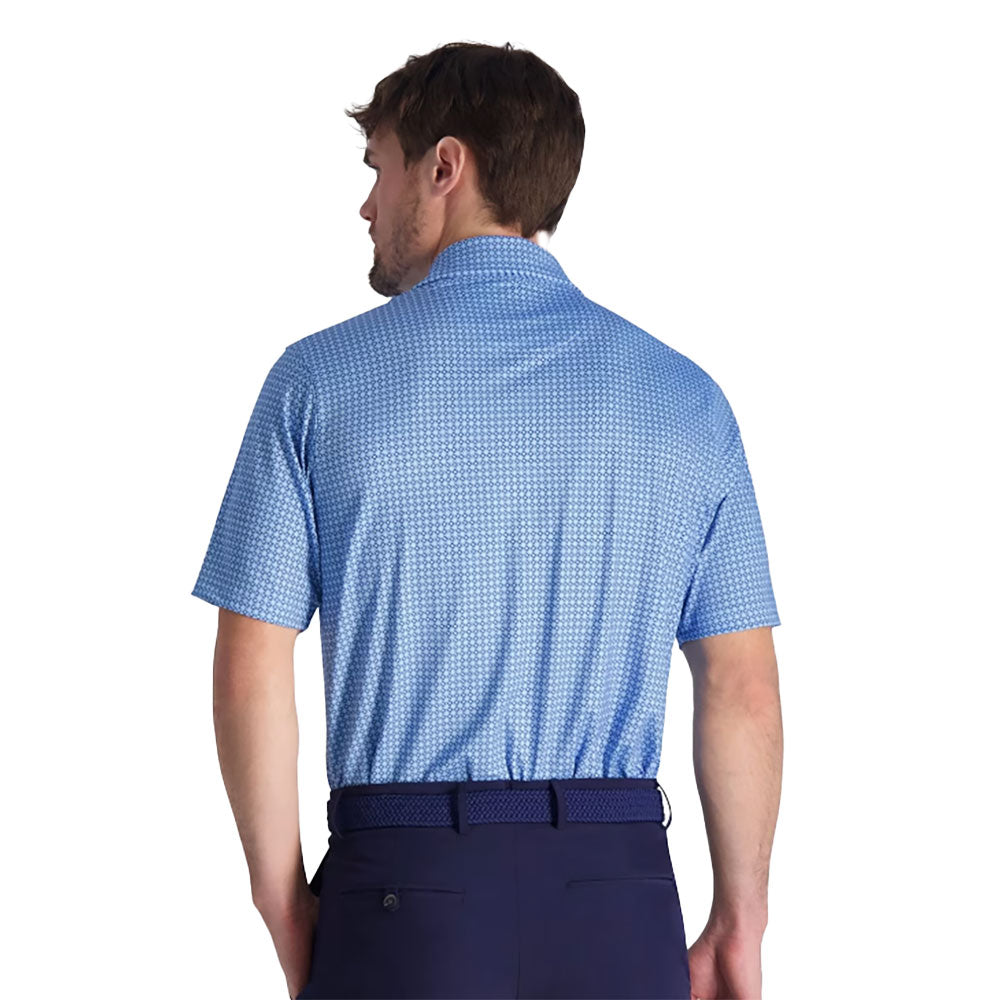 Fairway & Greene Bellinger Print Men's Golf Polo Shirt - Moisture Wicking & UV Protection - Perfect for Golf Tournaments & Casual Summer Wear