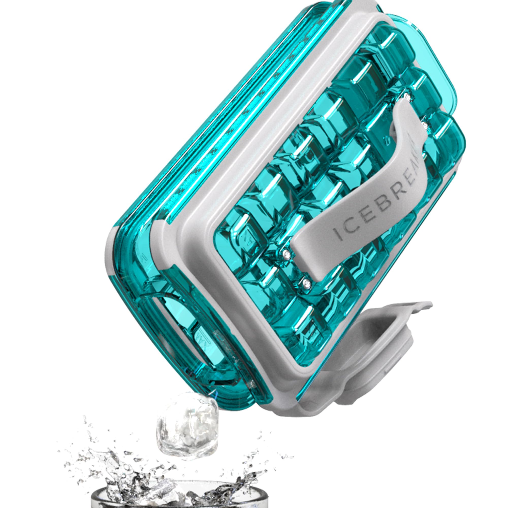 Silicone Ice Cube Tray with Easy Pop Design - Icebreaker 2.0 (2024 Model) - 1 Piece in Sky Blue - Perfect for Cocktails, Cold Drinks & Home Bartending