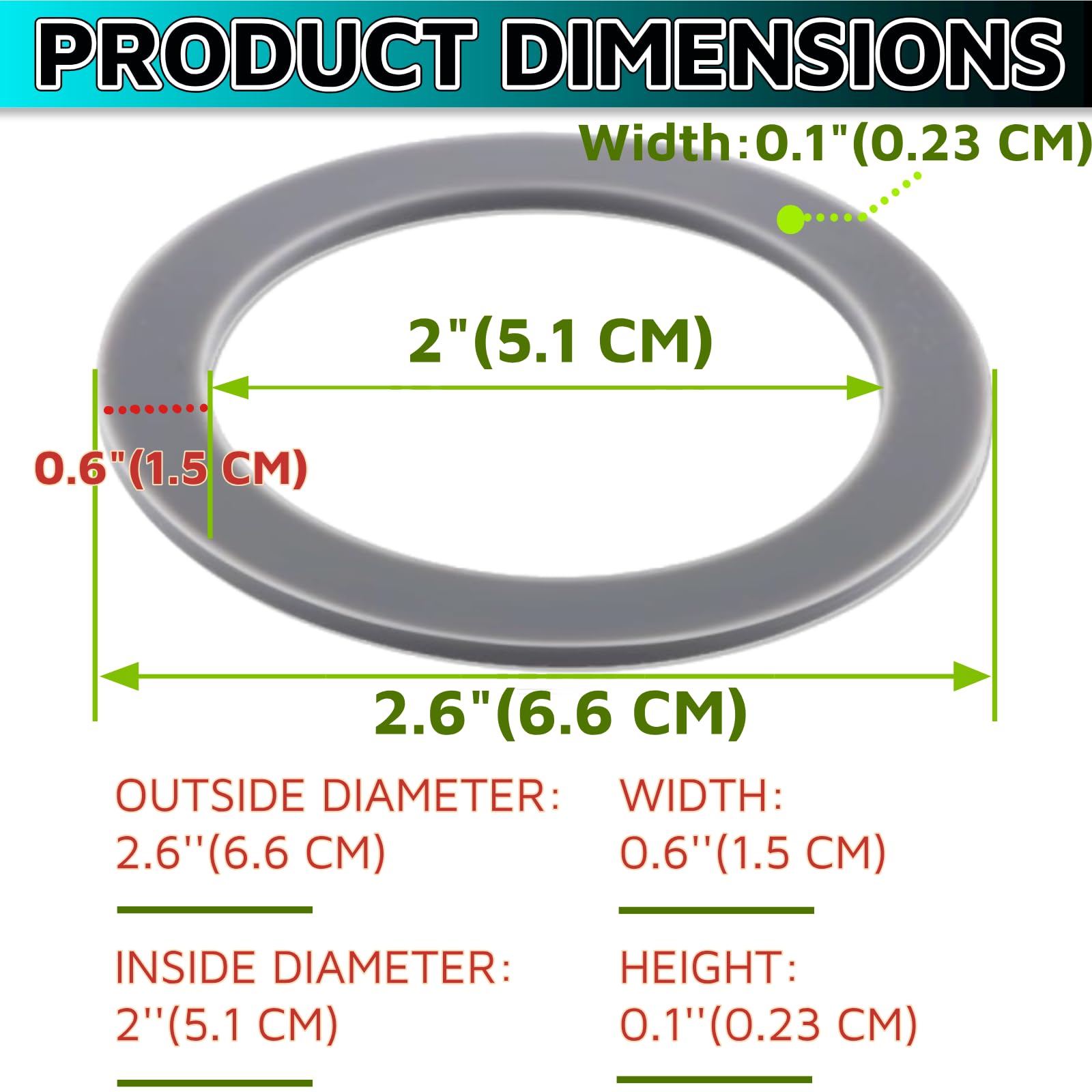 8-Piece Rubber O-Ring Gasket Seal Replacement for Oster & Osterizer Blenders - Durable Blender Parts & Accessories for Smooth Blending at Home