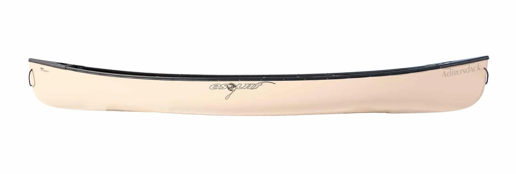 Adirondack Canoe with Skid Plate - Lightweight Durable Tan Canoe for Outdoor Adventures, Camping, Fishing & Water Sports