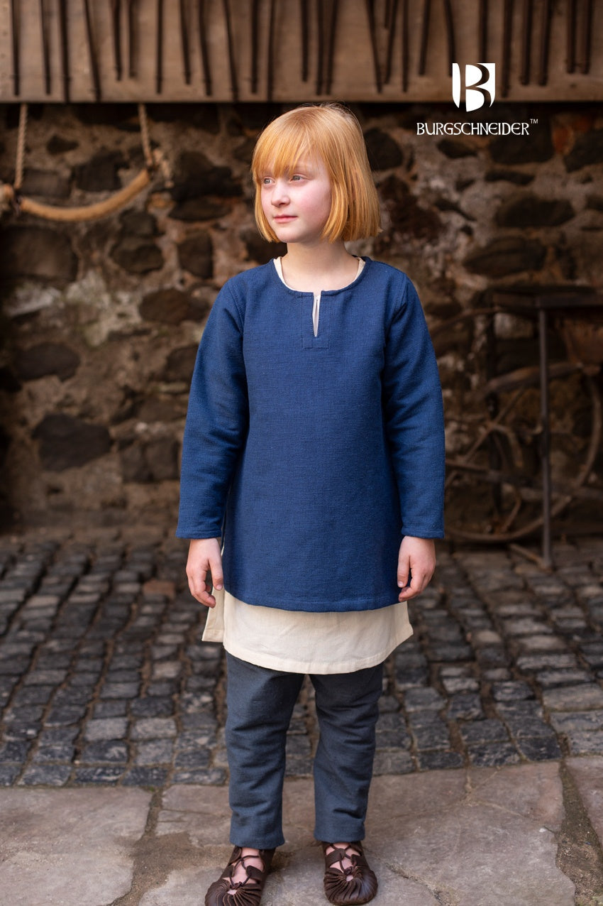 Eriksson Blue Kids Tunic - Soft & Comfortable Cotton Top for Girls & Boys - Perfect for School, Playdates & Casual Outings