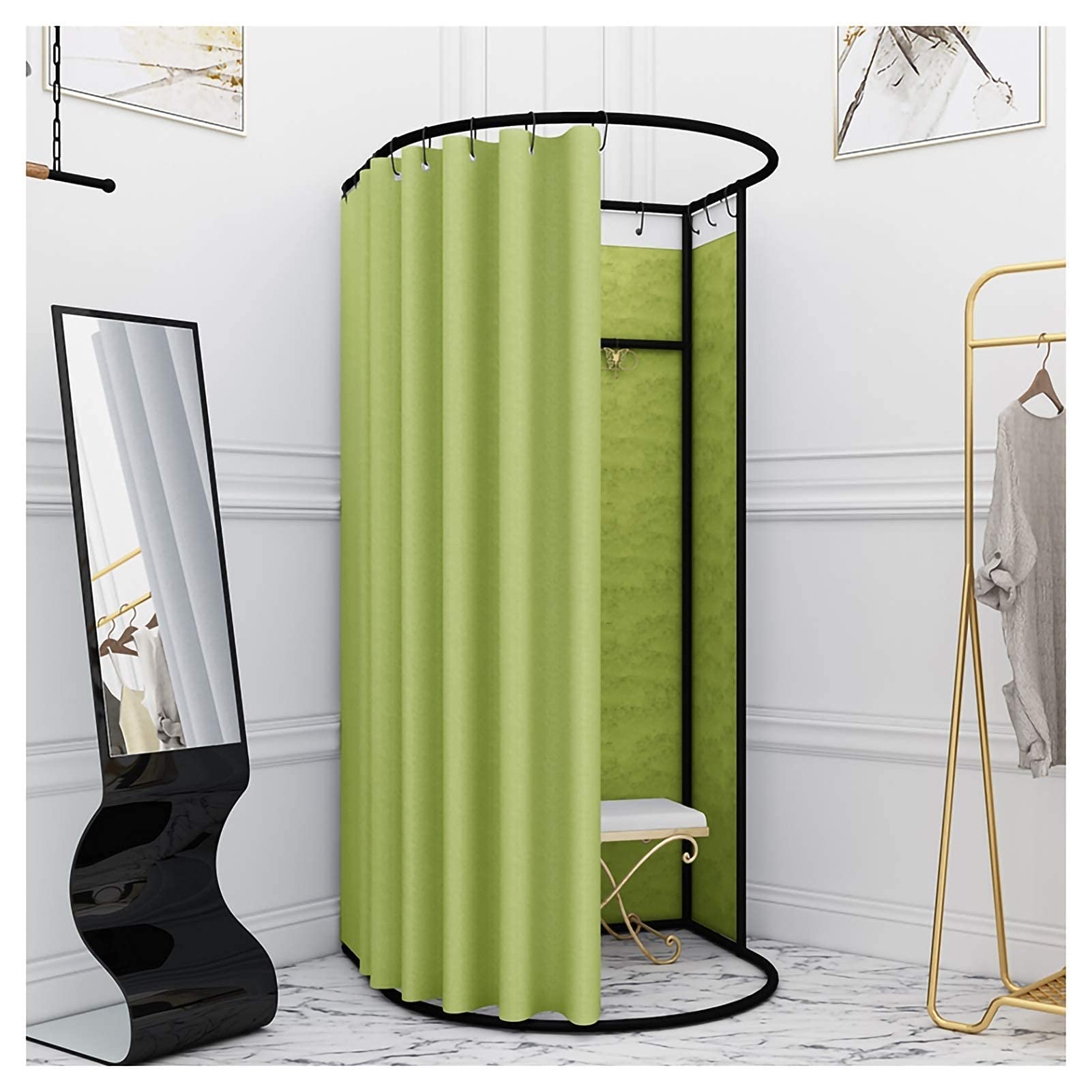 Portable Outdoor Shower Changing Room - Sun Shelter Camp Toilet Privacy Tent with Flannel Cloth for Beach, Pool, Camping & Outdoor Activities