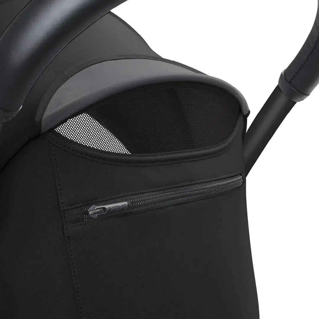 Stokke YOYO 3 Lightweight Baby Stroller for Ages 6+ Months - Black Frame & Black Fabric - Compact Foldable Travel Stroller for Airplanes, City Walks & Everyday Use