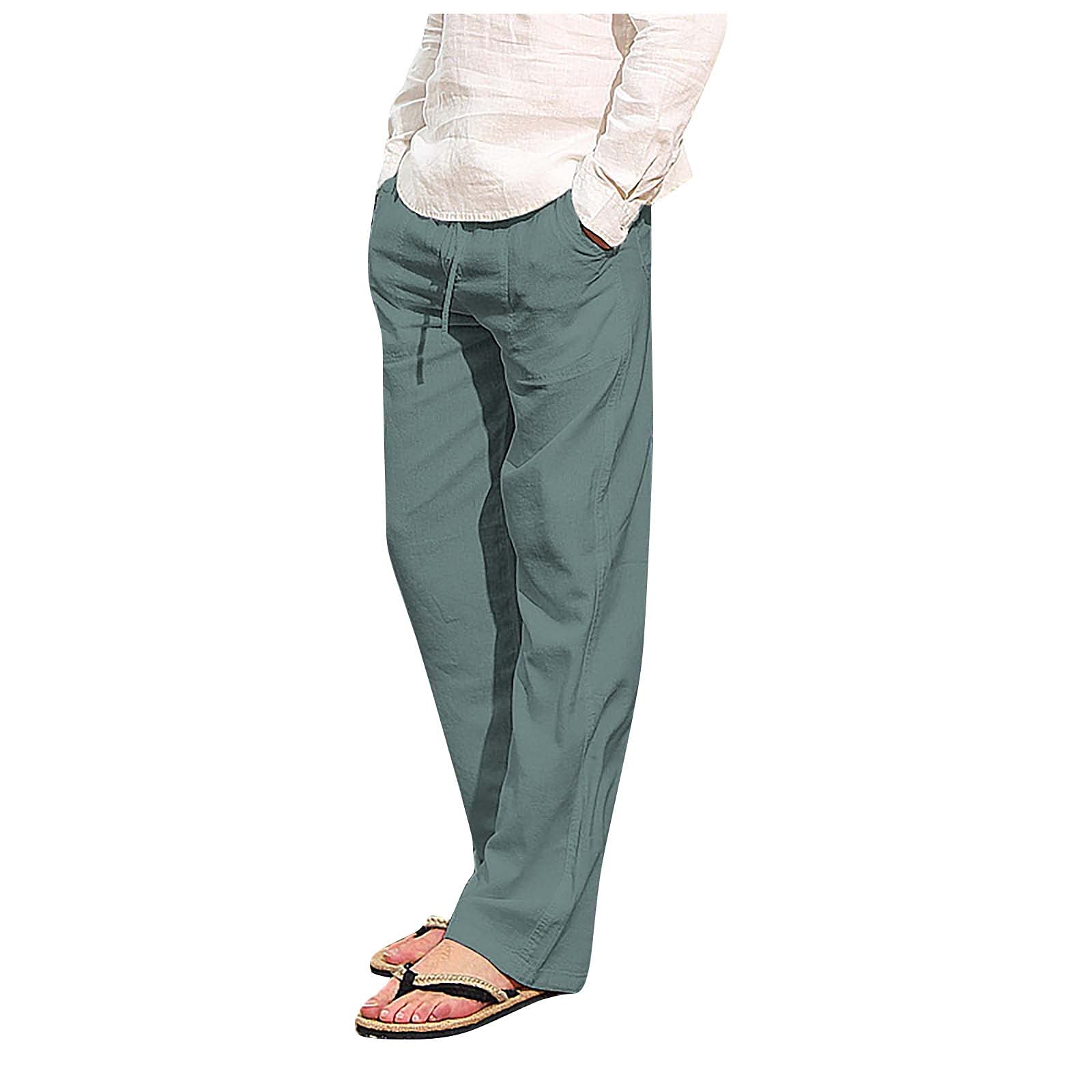 Men's Outdoor Hiking Cargo Pants - Lightweight Quick-Dry Work Pants with Drawstring Waist for Camping, Hiking & Casual Wear