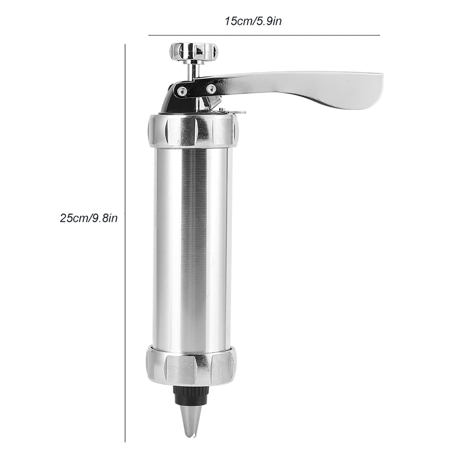 Premium Fdit Cookie Press Gun Kit - Aluminum Alloy Biscuit Maker with 12 Nozzles for Baking, Cake Decorating & Pastry Piping | DIY Cookie Press Tool for Christmas, Weddings & Home Baking Parties