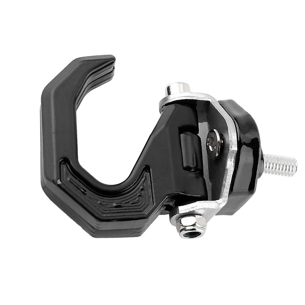 Universal Motorcycle Hanger Hook - Durable Aluminum Alloy Luggage Bag Hook Holder for Motorcycles (Black/Silver) - Perfect for Touring, Commuting & Storage Organization