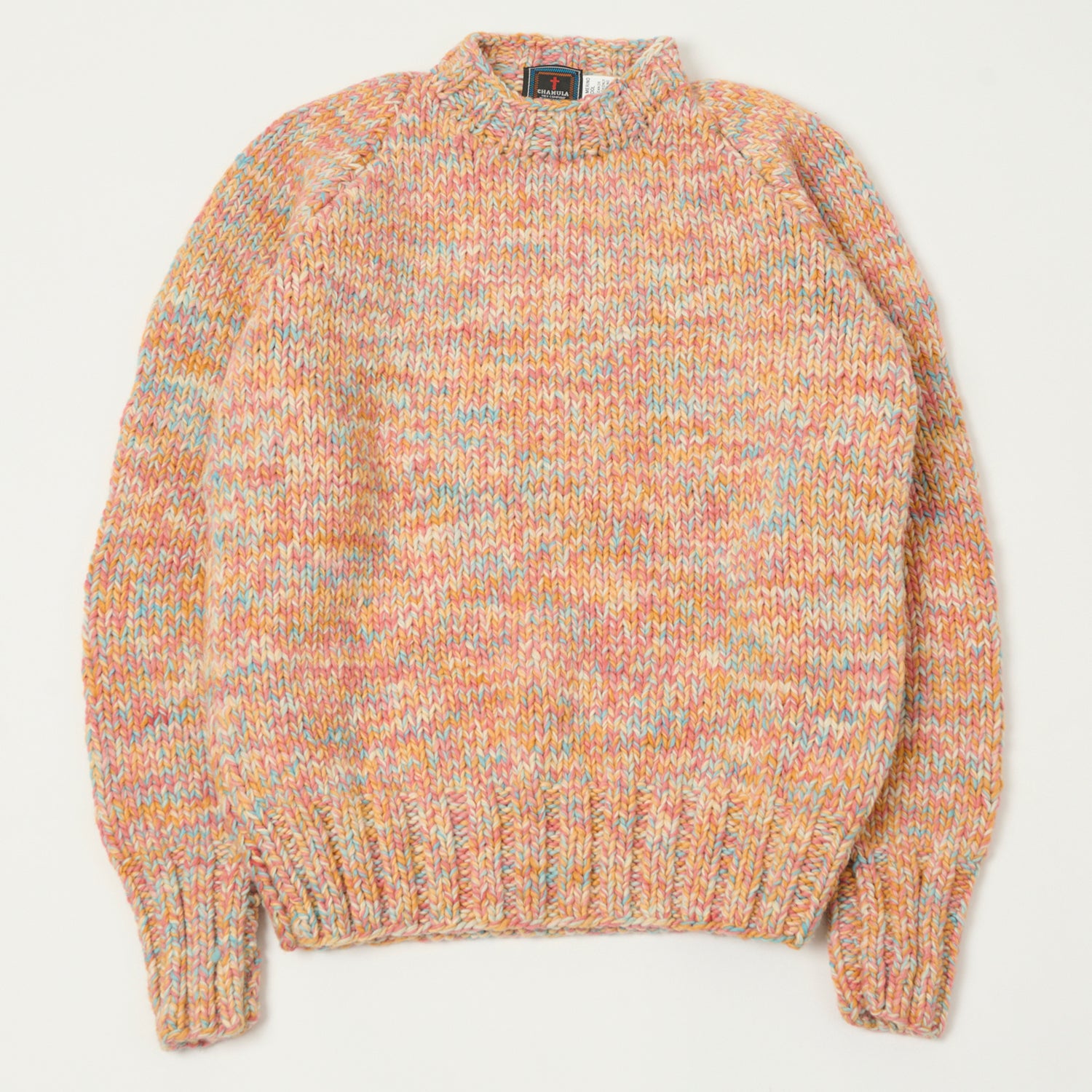 Chamula Mix Heather Pullover Sweater - Soft & Cozy Heather/Turquoise Knitwear for Women - Perfect for Casual Wear, Layering & Outdoor Activities