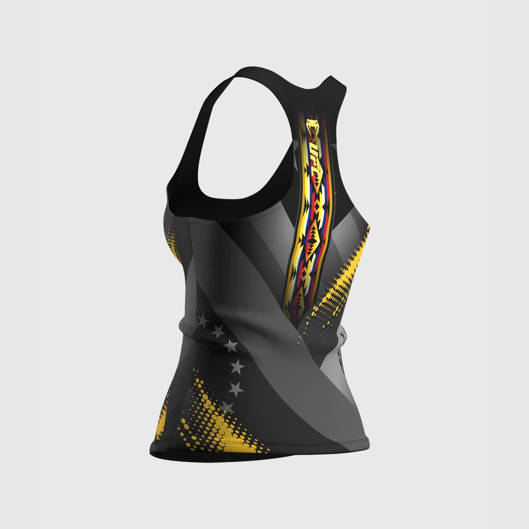 VENUM UFC Unrivaled Women's Black Julianna Peña Long Sports Bra - Perfect for MMA Training, Boxing & Fitness Workouts
