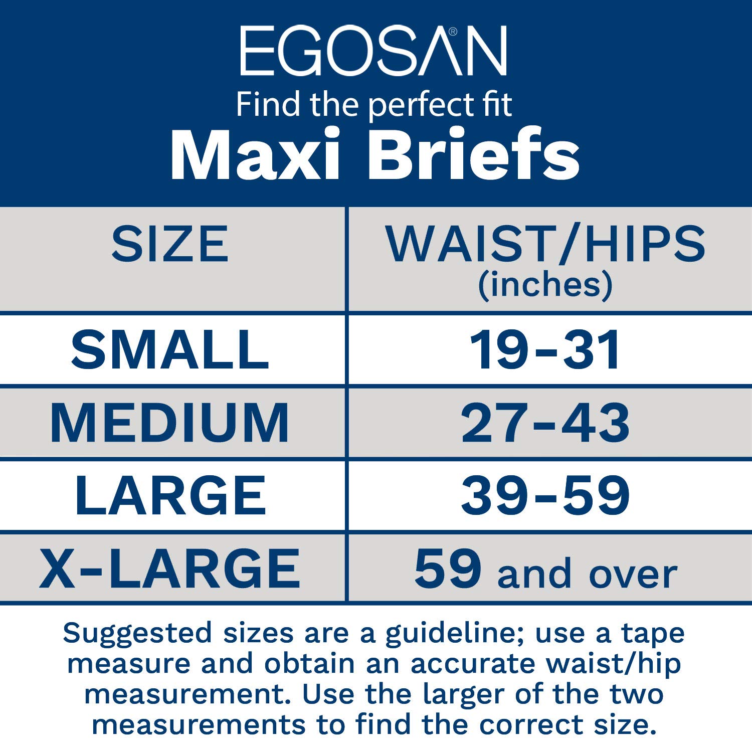 Egosan Maxi Incontinence Disposable Adult Diaper Briefs - Maximum Absorbency for Men & Women - Adjustable Tabs - Small Case (120 Count) - Ideal for Overnight Protection, Travel & Post-Surgery Care