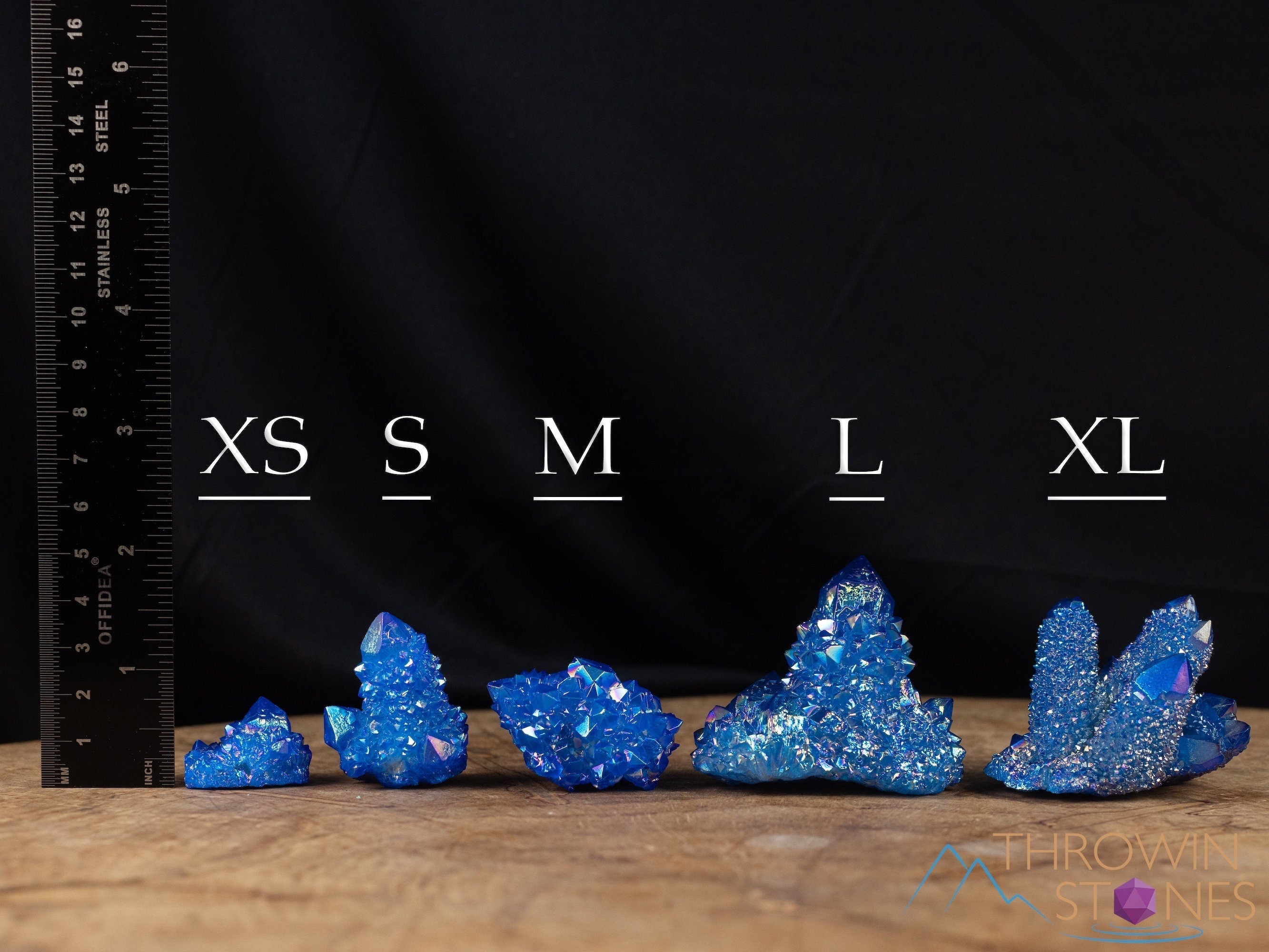 Blue Flame Aura Quartz Crystal Cluster - Rainbow Quartz Crystal for Healing & Meditation, Spirit Quartz Cluster for Home Decor & Energy Work, E2134 | Perfect for Reiki, Feng Shui & Spiritual Gifts