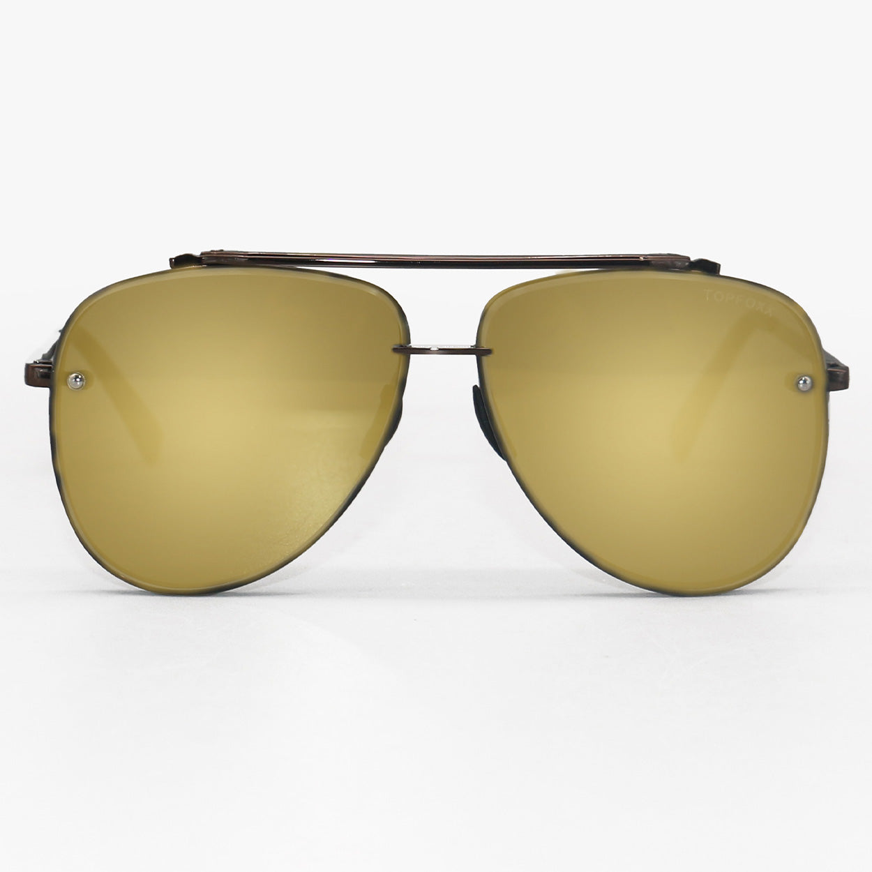 Luna Tangle-Free Copper Aviator Sunglasses for Men & Women - Polarized UV Protection - Vintage Retro Style - Perfect for Driving, Beach, and Outdoor Activities