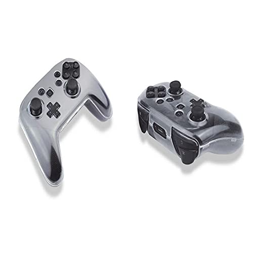 Crystal Clear Hard Protective Case Cover for Nintendo Switch Pro Controller - Durable Transparent Skin Shell for Gaming, Travel & Everyday Use