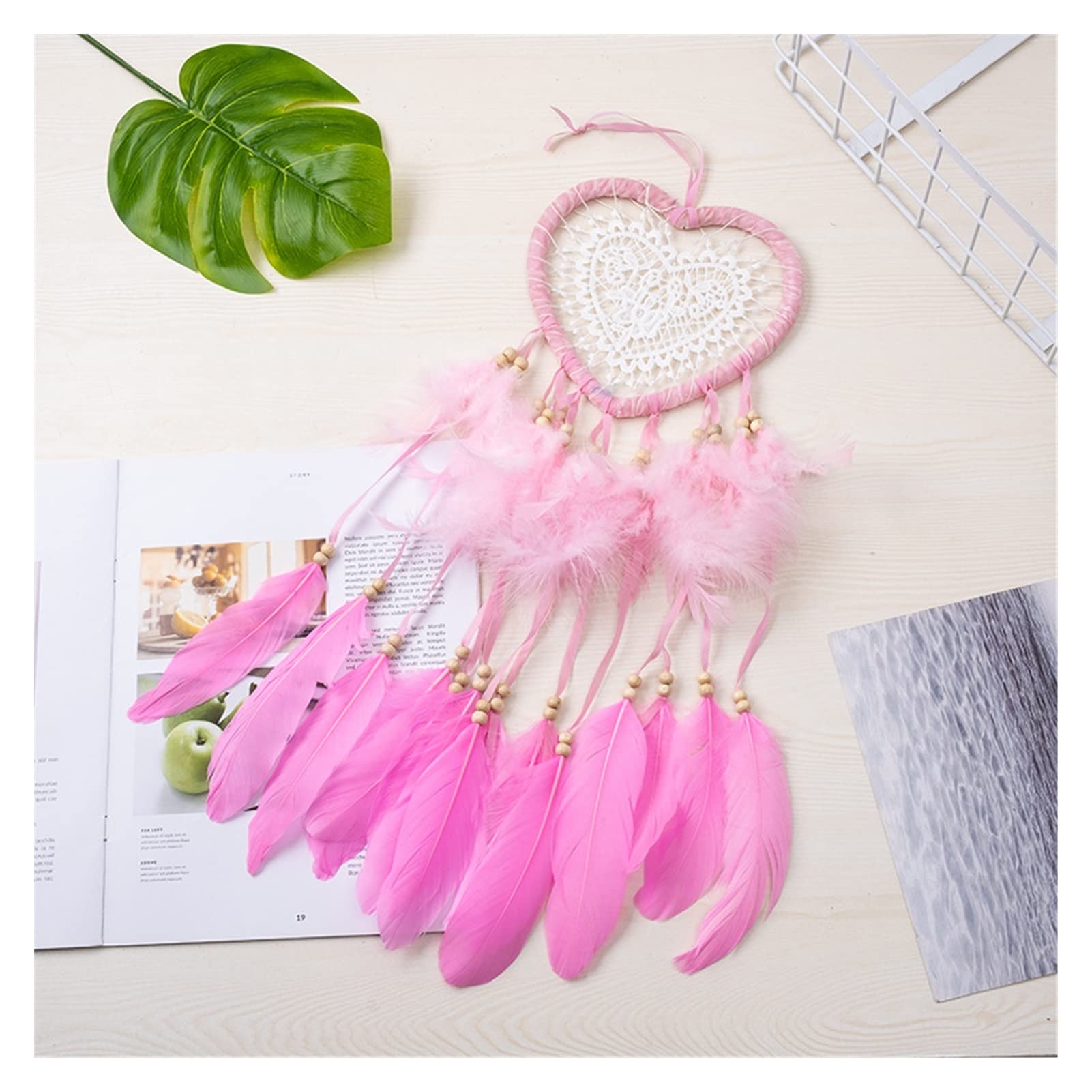 Handmade Dream Catcher Wind Chimes - Unique Couple Gift, Creative Birthday Present for Her, Wall Decor & Outdoor Garden Wind Bell (Color B) - Perfect for Bedroom, Patio & Boho Home Decor