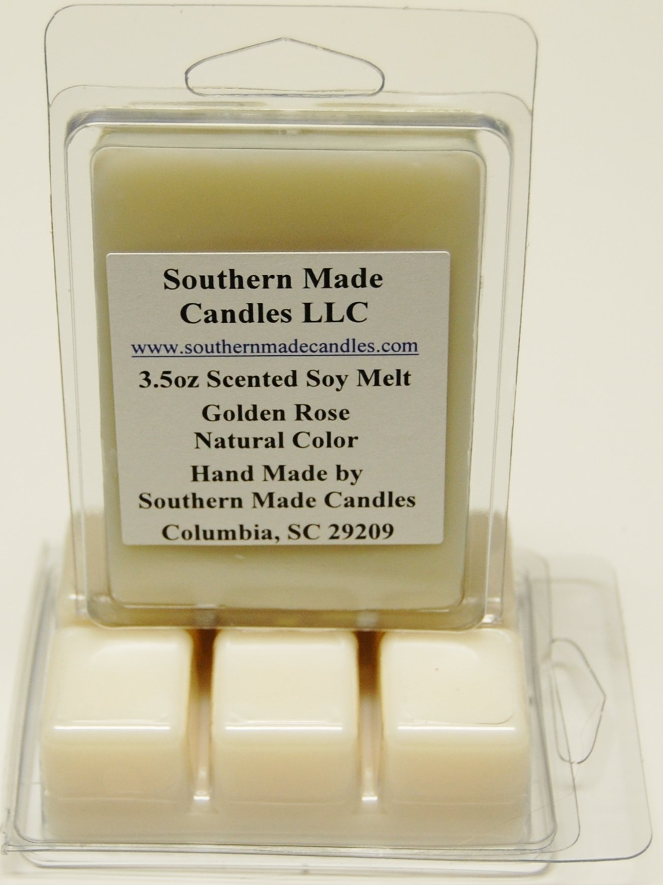 3.5 oz Golden Rose Scented Soy Wax Candle Melts & Tarts for Home Fragrance | Aromatherapy, Relaxation & Gift Ideas