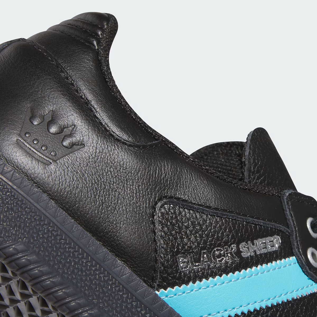 Adidas CLTFC x Black Sheep Samba ADV Sneakers - Core Black, Cloud White & Ice Blue - Men's Soccer-Inspired Casual Shoes for Streetwear & Everyday Wear