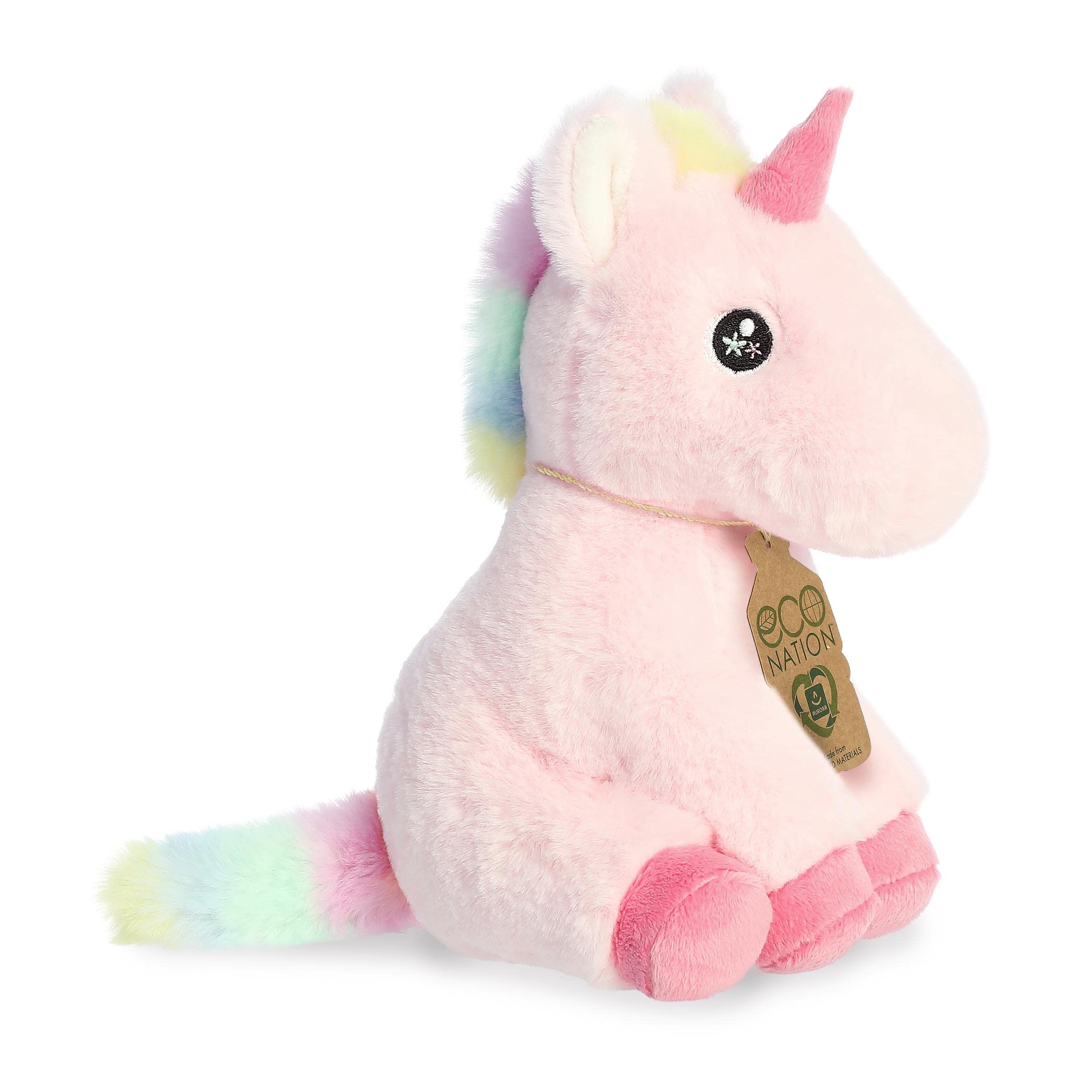 Aurora® Eco-Friendly Pearl Unicorn Stuffed Animal - 9