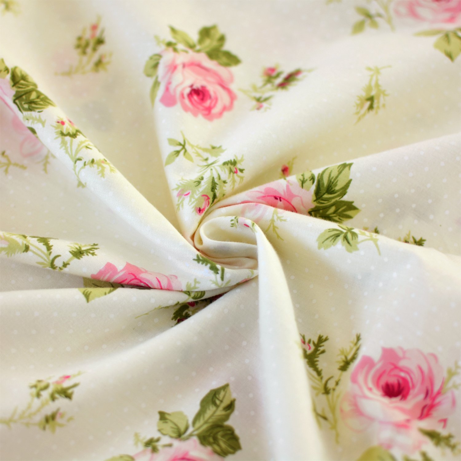 FADFAY Rosette Floral Print Duvet Cover Set with Princess Lace Ruffle - 3 Piece King Size Bedding Set for Girls | Elegant Bedroom Decor for Teen Rooms & Princess Themed Bedrooms
