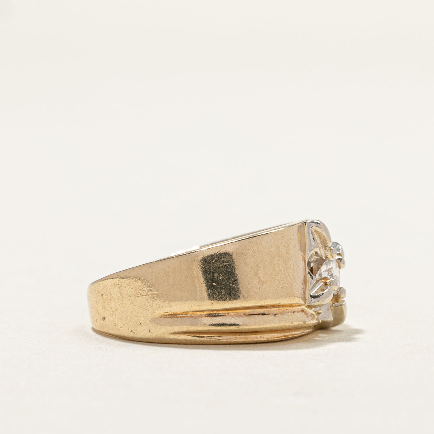 0.15ct Illusion Set Diamond Ring for Women - Size 7.5 | Elegant Wedding & Engagement Jewelry Gift | Perfect for Anniversaries, Proposals & Special Occasions
