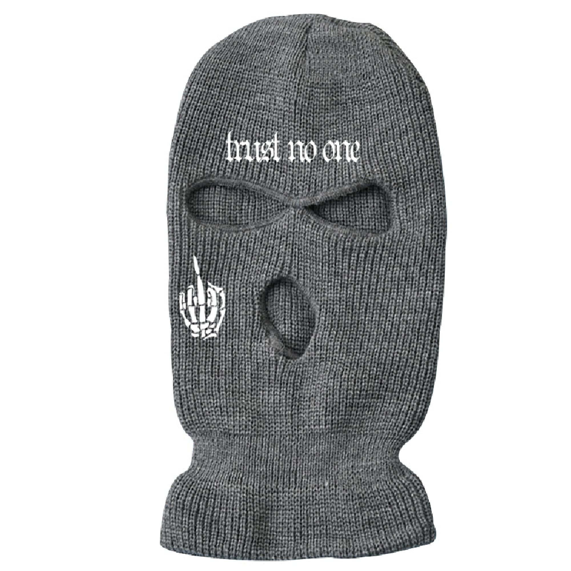 ISWMM 3-Hole Ski Mask - Wool Knit Winter Balaclava for Men & Women - Windproof Cold Weather Face Cover for Skiing, Snowboarding, Cycling & Outdoor Activities