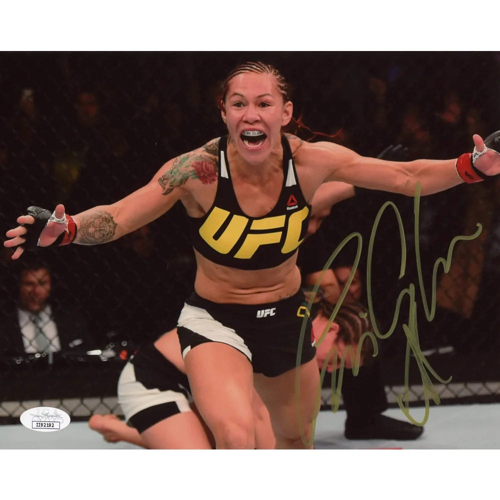 Cris Cyborg Signed 8x10 Photo - UFC Fighter Autograph with JSA COA - Cristiane Justino Collectible - Perfect for MMA Fans, Sports Memorabilia Collections, and Man Cave Decor