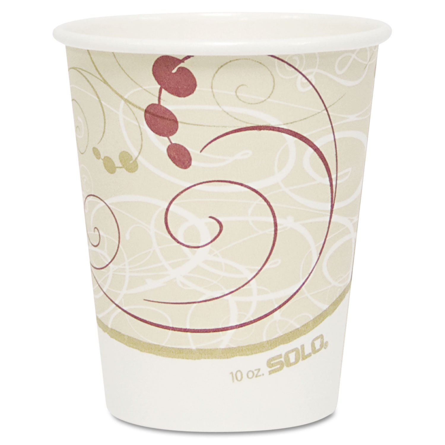 SOLO Cup Company 12 oz Paper Hot Cups in Symphony™ Design - Disposable Coffee Cups for Office, Parties & Events - Eco-Friendly & Leak-Proof
