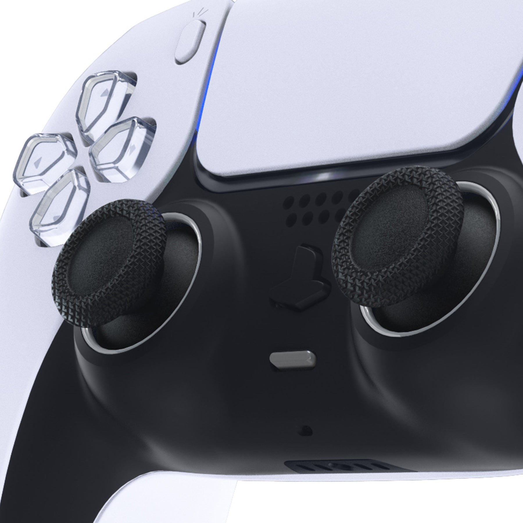 eXtremeRate Custom Replacement Accent Rings for PS5 Controller - New Hope Gray | PS5 Accessories for Gaming Enthusiasts | Perfect for Customization & Competitive Gaming