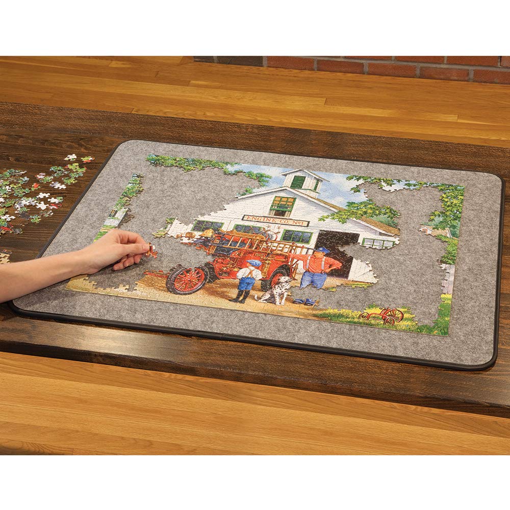Bits and Pieces Easy-Move 1500 Piece Jigsaw Puzzle Mat - Large 26x34 Inch Portable Puzzle Storage System - Lightweight Puzzle Accessories for Adults & Kids - Perfect for Travel, Home & Tabletop Puzzle Organization