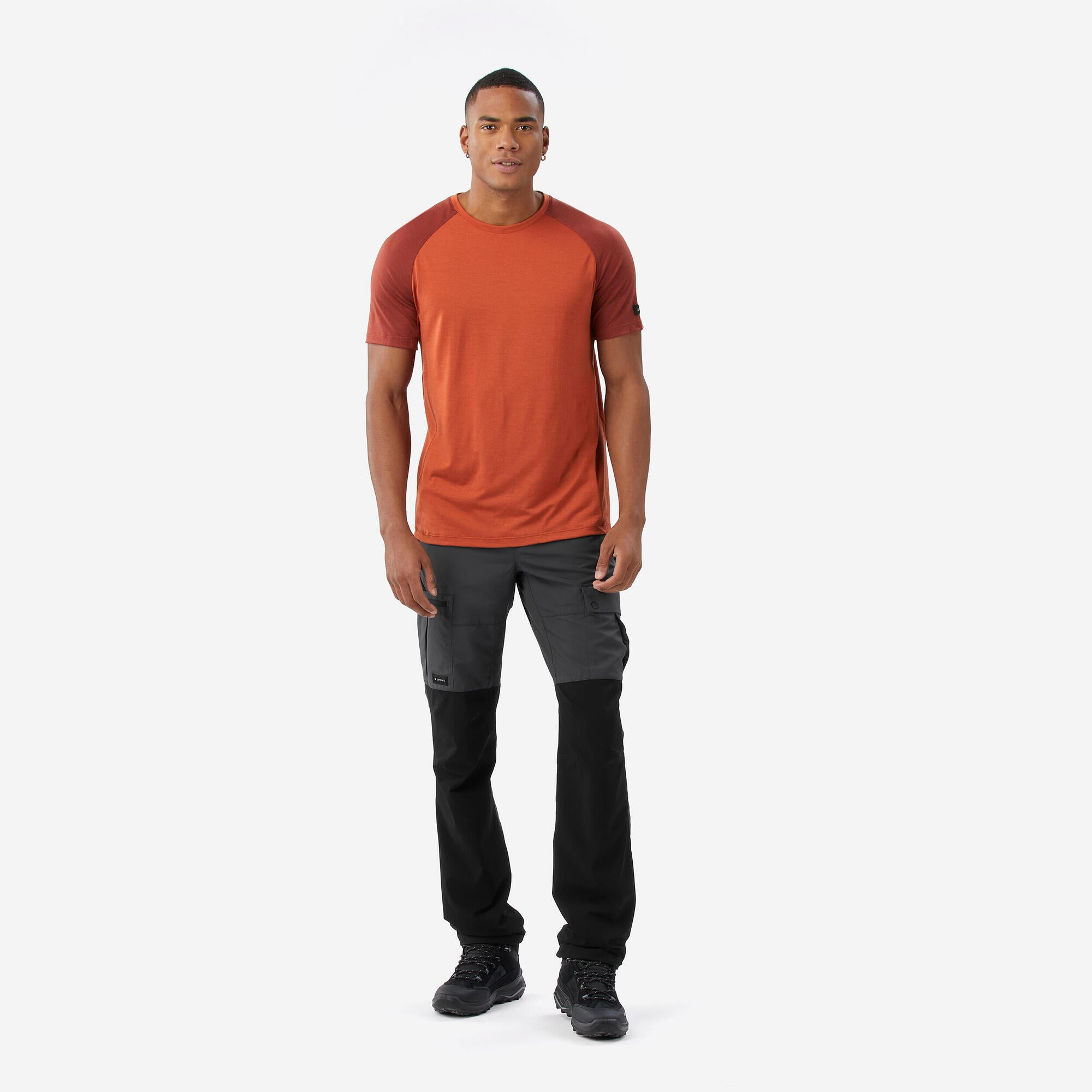 Simond Men’s Merino Wool Short Sleeve T-Shirt - Moisture Wicking & Odor Resistant Base Layer for Hiking, Camping & Outdoor Activities